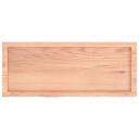  Bordplate lysebrun 100x40x(2-6) cm behandlet heltre eik 3156364