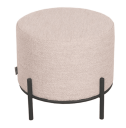 Trend Collection Troy Puff L Bouclé Natur – Ø46 x H41 cm