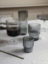 ferm LIVING Ripple glass 4-pakn. Smoked grey