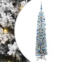  Kunstig juletre med 300 LED grønn 180 cm PVC og stål og plast