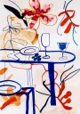 Vibrant Table Scene Plakat / 100x150cm