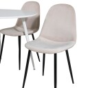 Venture Home Spisegruppe Venture Home Plake med 4 Pobbie Stoler Fløyel Rundt GR19573