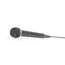 Nedis Dynamisk Håndholdt Mikrofon med Kabel 6,35 mm - Kardioid, Svart