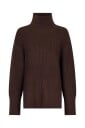 Neo Noir Fanning Solid Knit Blouse