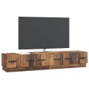  TV skap med skuff Gammelt tre 147 x 34,5 x 27 cm Konstruert tre