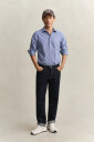 Gant Stripete stretchpoplinskjorte COLLEGE BLUE XXL