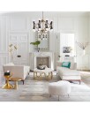 Kidney Ottoman White