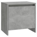 vidaXL Nattbord betonggrå 45x34x44,5 cm sponplate