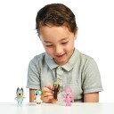 Bluey Figursamling med Venner for 3+ År - 4 Lekefigurer