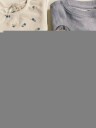 Vero Moda Girl Smiles Kelly Crop Topp Snow White Ibiza Blue (158/164)