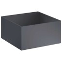 vidaXL Hageblomsterpotte Antrasitt 60 x 60 x 40 cm Kaldvalsestål