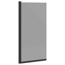 vidaXL Bade Dusjvegg Svart 68 x 130 cm Herdet Glass