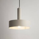 Sigma Vitrum rund hengelampe taupe sylindrisk Ø 27 cm