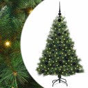  Kunstig juletre med 150 LED med stativ grønn 120 cm PE og PVC