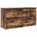 TV benk røkt eik 100x35x54 cm konstruert tre