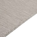 vidaXL Utendørs flatvevd teppe 140x200 cm gråbrun