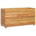 vidaXL Høybed 100x40x55 cm resirkulert teak og stål