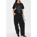 Ganni, Dame, Bluser & Skjorter, Svart, XL,