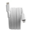Dacota Platinum magnetisk USB-C til Lightning kabel 1,5 m, hvit