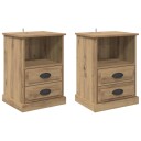  Nattbordskap 2 pcs artisan eik 43 x 36 x 60 cm Konstruert tre