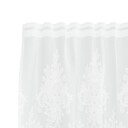  Gardiner med gardiner Blomster Hvit Polyester