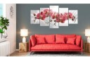 Bilde Abstract Garden Red Orchis 100x50 Artgeist sp. z o. o.