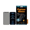 PanzerGlass Privacy Skjermbeskytter for iPhone 12 Pro Max med Antibakterielt Glass - Svart