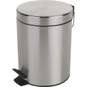 Spirella pedalbøtte Sydney børstet 5l brushed steel
