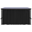 vidaXL Paviljong med gardin 405x294x244 cm antrasitt