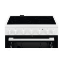 Electrolux Keramisk Komfyr LKR60003NW med Timer og Barnelås, Hvit