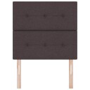 Hodegavl Med Knapper Taffeta Mørk Brun 80 cm