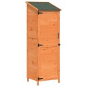 vidaXL Hagehus med tak Brun 59,5 x 56 x 176,5 cm Massiv Furu Tre