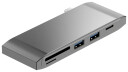 Sinox Pro dokkingstasjon 2xUSB A USB C Aluminium