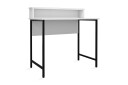 Skrivebord Fatimah 90 cm med Oppbevaringshylle   Hvit/Svart