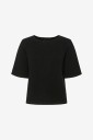 pieces - Topp pcMikela SS O-neck Knit MM - Svart