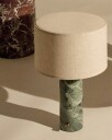 Gravity Table Lamp Small Emerald / Canvas