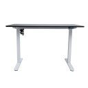 Skrivebord HOME4YOU Ergo Light med 1 motor 120x60x73-118 cm Svart/hvit - svart/hvit