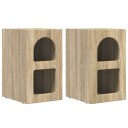  Nattbord 2 pcs Sonoma eik 29,5 x 35 x 50 cm Konstruert tre