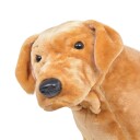 vidaXL Stående lekehund labrador plysj lysebrun XXL