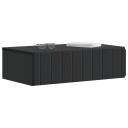vidaXL Vegghengt Sidebord Svart 59 x 34,5 x 17 cm Konstruert tre