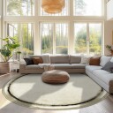 Rundt teppe   Arriate beige/grå Størrelse: Ø 160 cm