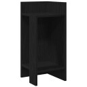  Sidebord med hylle svart 25,5x27x60 cm 8721158574237