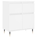 vidaXL Skjenk hvit 60x35x70 cm konstruert tre