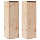 vidaXL Veggskap 2 stk 30x30x100 cm heltre furu