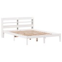  Sengeramme uten madrass hvit 120x190 cm heltre furu 3306530