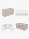 Meowbaby Bearly Cube Sofa Brown