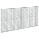 vidaXL Gabion med 3,5 mm tråd og 5x10 cm mesh 400x20x200 cm