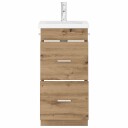  Badmøbel med vask Artisan eik 42 x 40 x 84,5 cm Konstruert tre