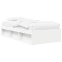 vidaXL Sengeramme med oppbevaring Hvit 80 x 200 cm Konstruert tre