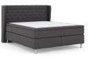 Select No 6 Komplett Sengepakke 180x200 Medium Memory/Pocket Mørkegrå/Metallben